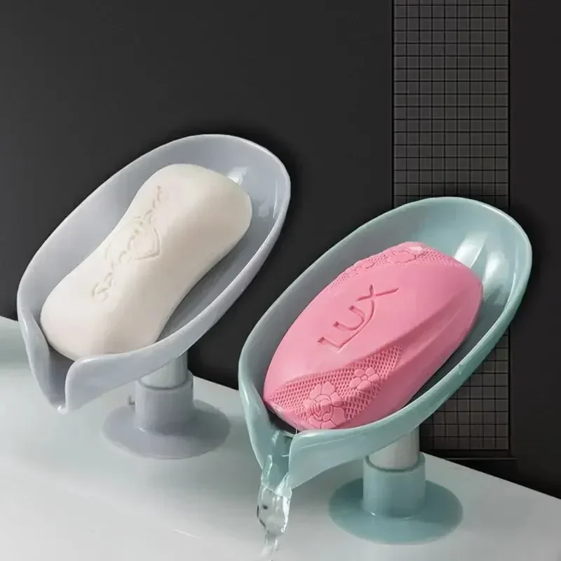 Soap Making Tray - Abtropfende Seifenablage in Blattform mit Saugnapf