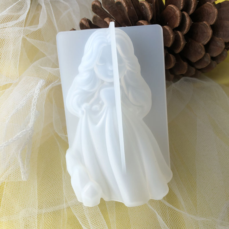 Soap Making Ideas - 3D süße Prinzessin Silikon Kerze Form