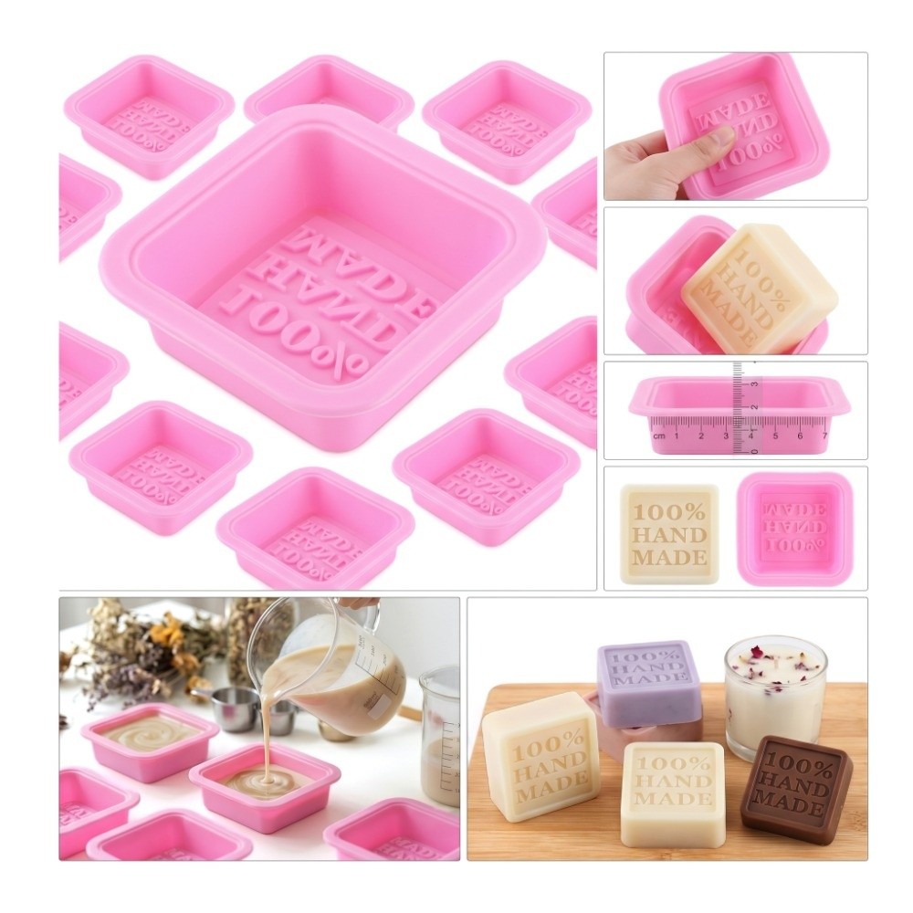 Soap Making Process - 25 Stück Silikon-Seifenformen, Antihaftbeschichtet, Kleine Größe,