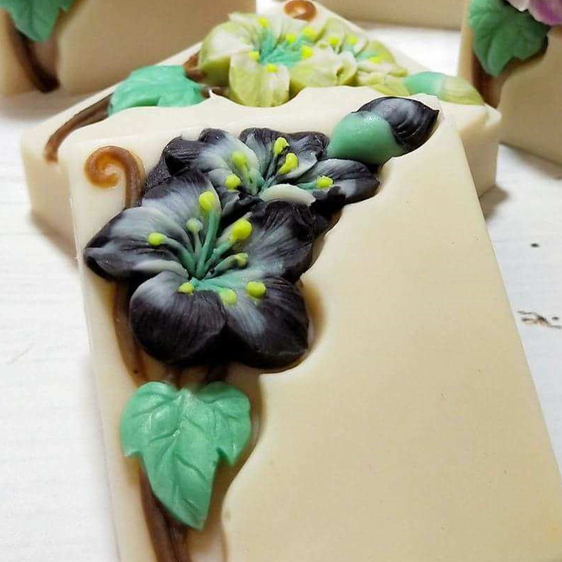 Hübsche Blumen-Seifenform, rec – Soap Making Process Bewertung und Preis