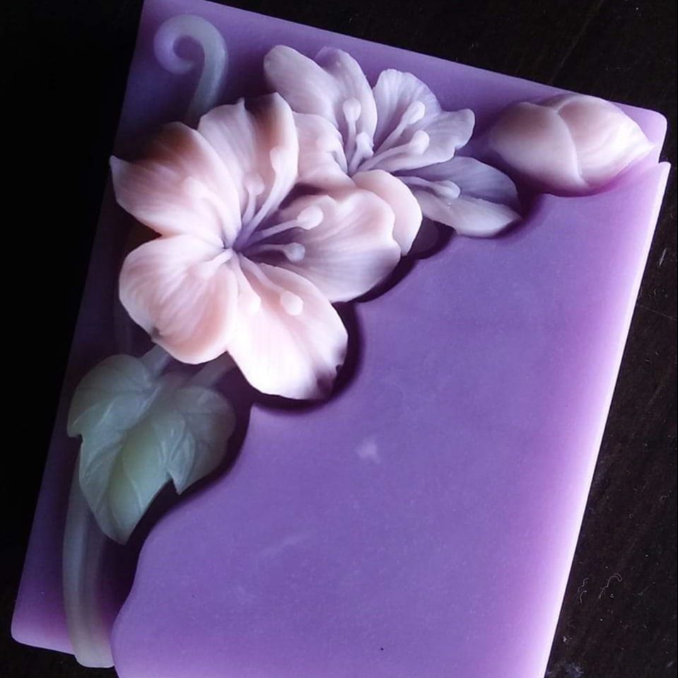 Hübsche Blumen-Seifenform, rec – Soap Making Process Bewertung und Preis