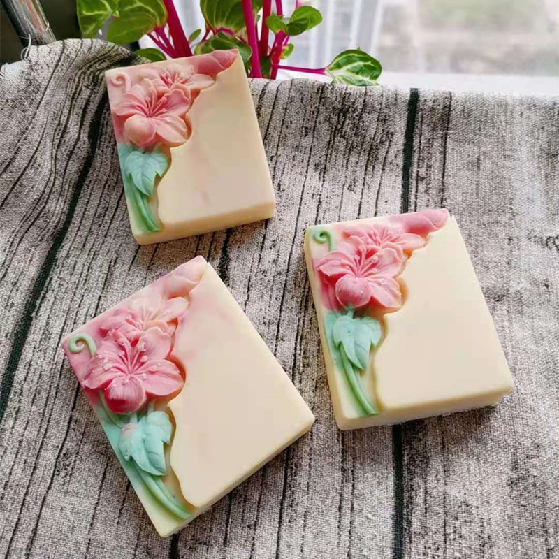 Hübsche Blumen-Seifenform, rec – Soap Making Process Bewertung und Preis