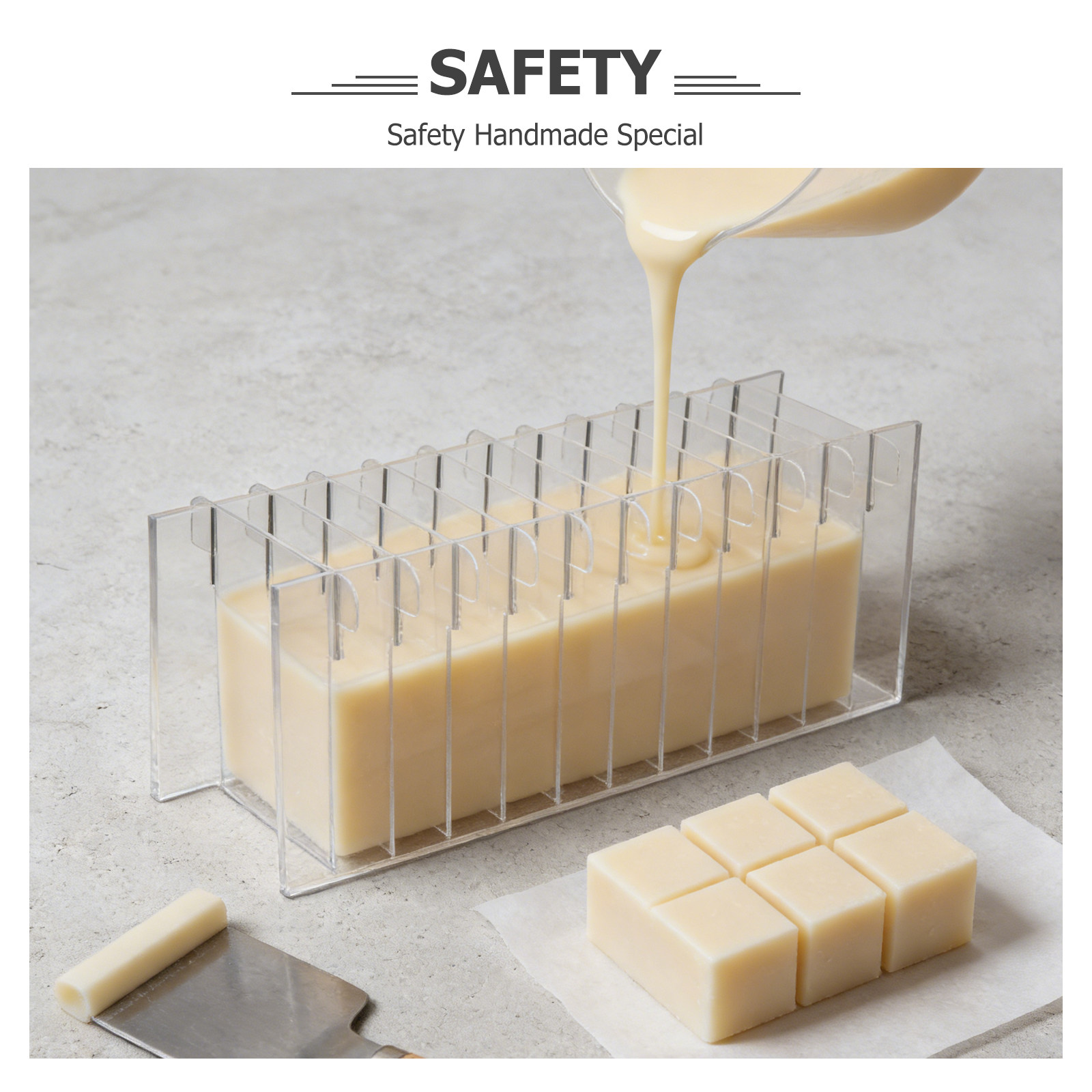 Klare Acryl-Seifenform-Trennwa – Soap Making Process Bewertung und Preis