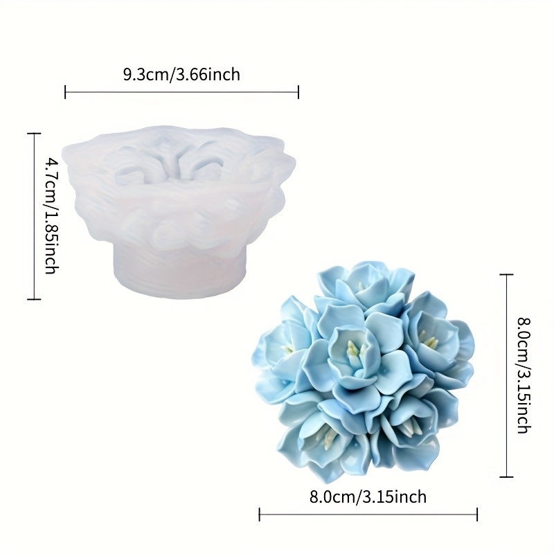 1 Silikonform für Hortensienke – Soap Making Molds Bewertung und Preis
