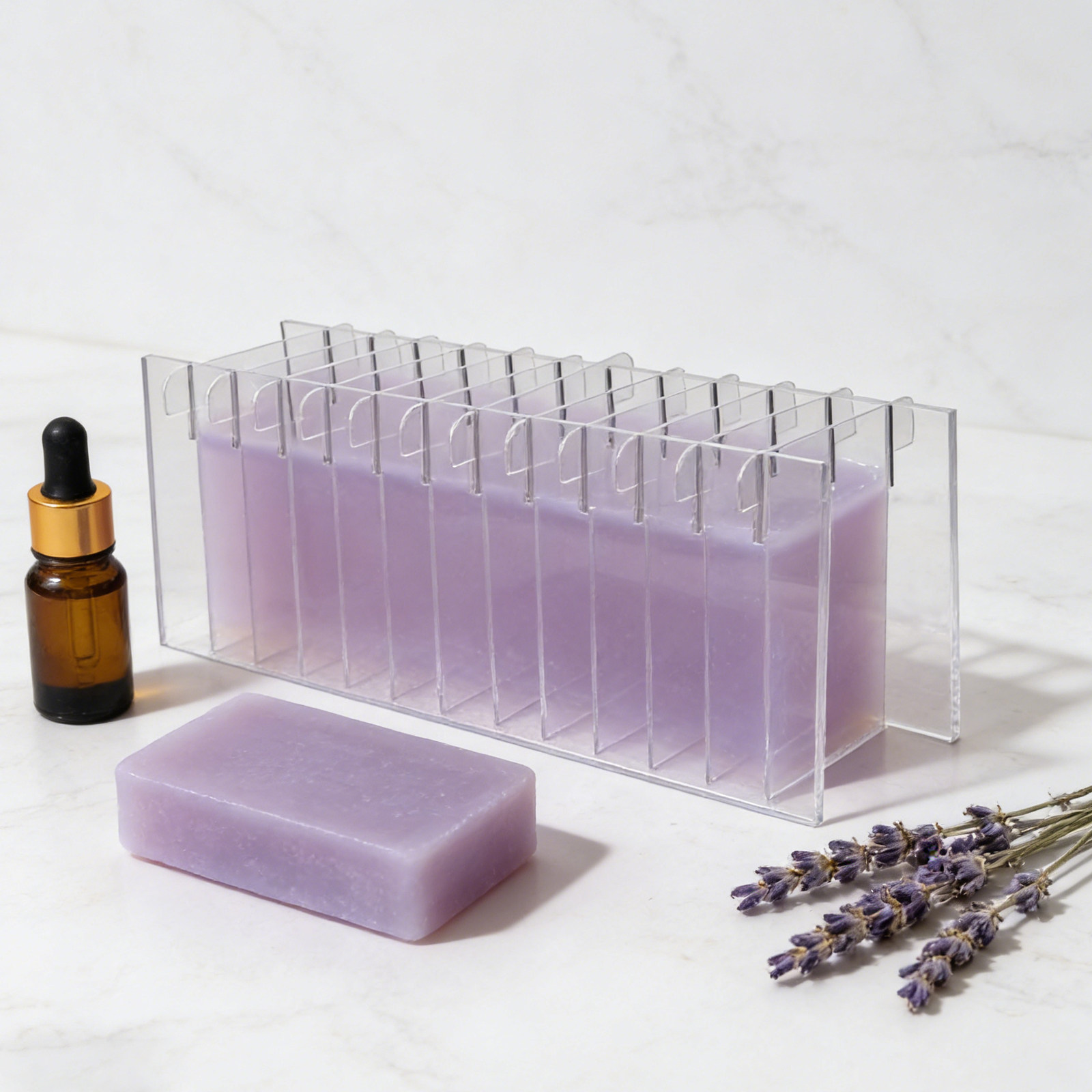 Acryl-Seifenteiler für Silikon – Soap Making Process Bewertung und Preis